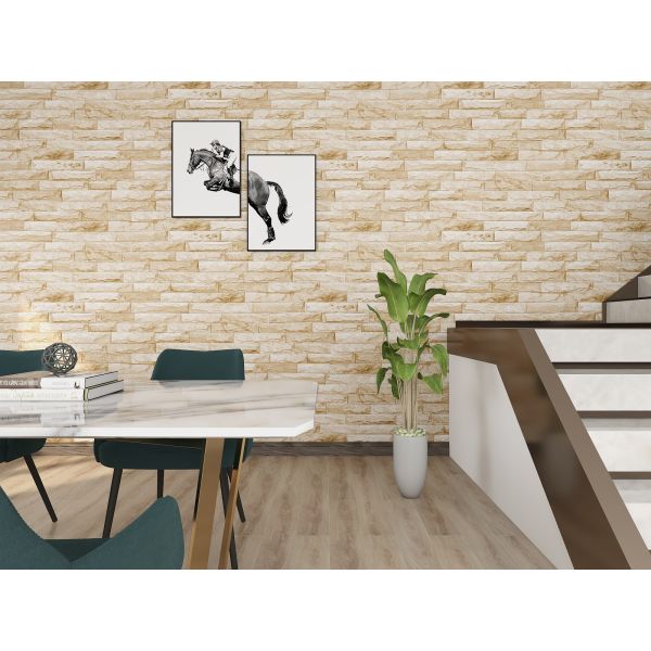 Modern 3D Faux Brick Wallpaper Interior 3D Brick Wallpaper Living Room 10m Roll