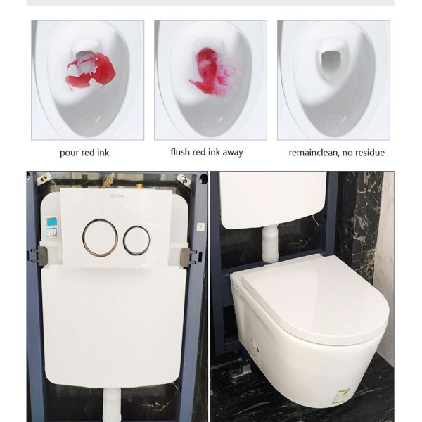 ARROW Water Saving Smart Wall Hung Toilet with Gravity Flushing and Concealed Tank
