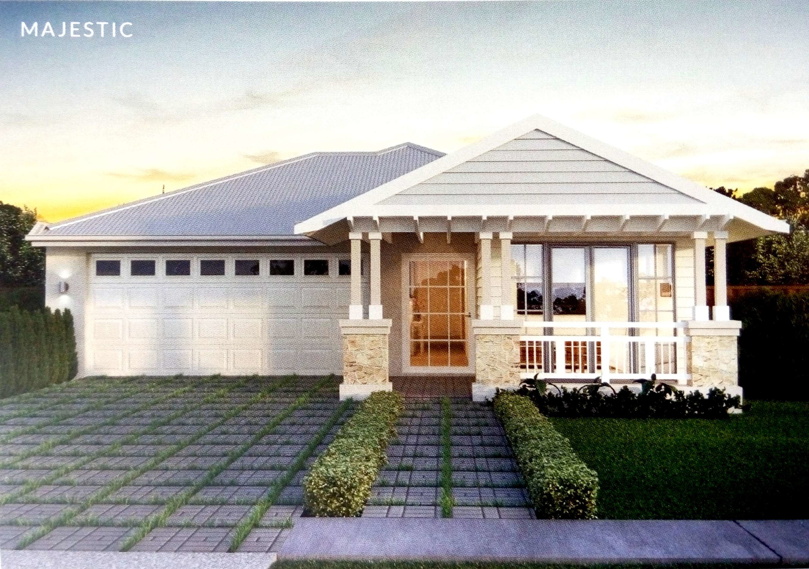 Beautiful Prefab house kits Bungalow Homes Luxury Villa With Corrugated Steel Roofing