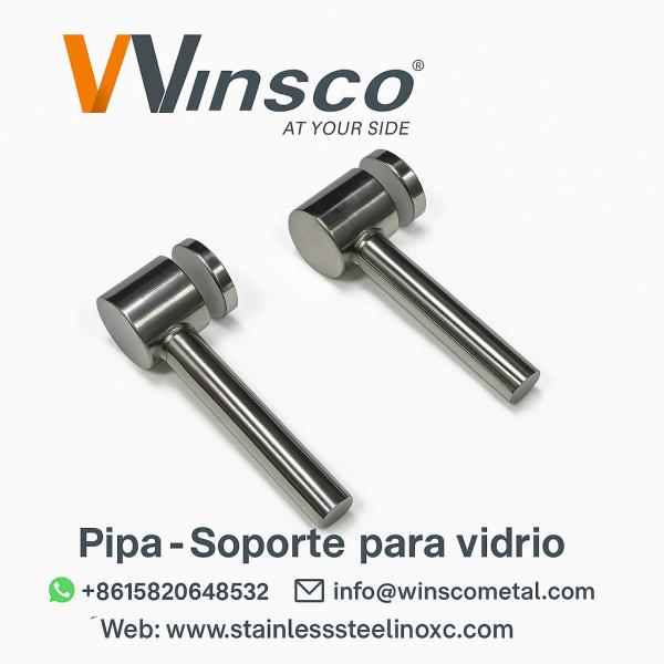 SS 304 316 Mirror Satin 32mmx12.7mmx70mm Inox Glass Clip 1'' X 1/2'' Stainless Steel Glass Holder With Tube  Soporte para Vidrio