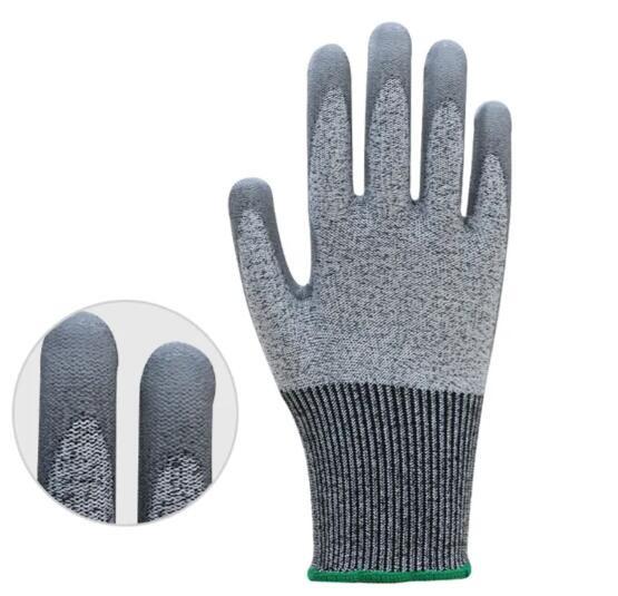 HPPE Anti Cut Gloves Level 5 Cut 13gauge Level 5 Safety Gloves