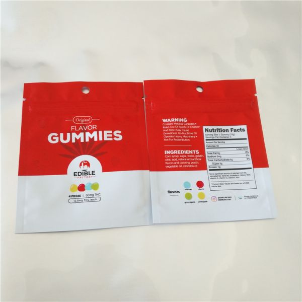 Мешки камедеобразного медведя конфеты семян пеньки КБД ТХК настоянные Эдитале пластиковые упаковывая Ресеалабле саше Зиплок Мылай