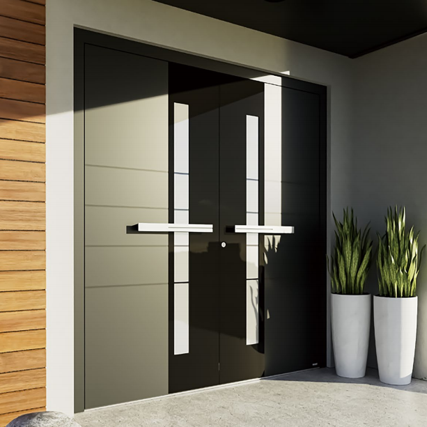 Custom T6-T5 Aviation-grade Aluminum Alloy Villa Courtyard Gate with 304 Stainless Steel Hardware and Electric Switch/Remote Control