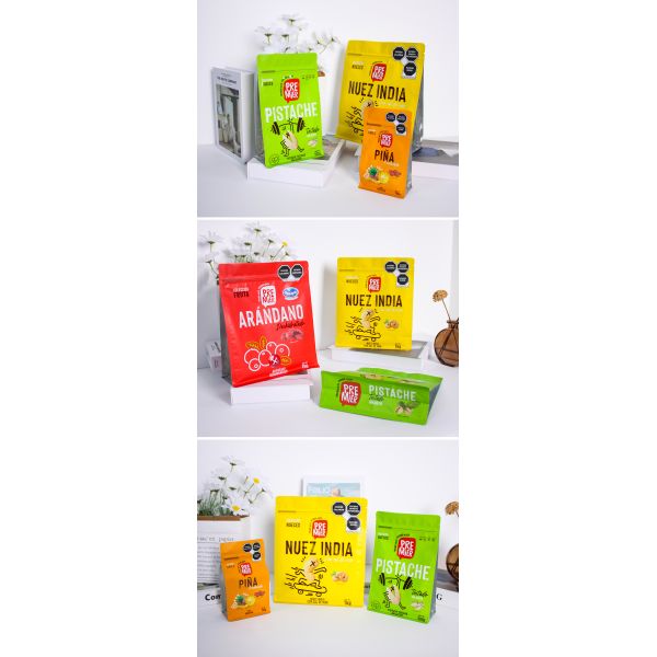 Sealing Stand Up En137 Dried Food Packaging Bag Pouch Zipper Accept Custom