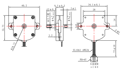 Nema 11 1.7V 0.5A Stepper мотора Casun микро- плоский для фидера машинного оборудования печатания