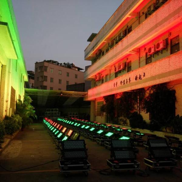 Free shipping China High quality 120X18W Silent IP65 Waterproof RGBAW UV 6in1 LED Wall Wash Outdoor LED Wall Washer