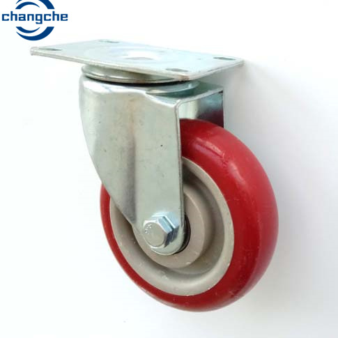 PVC Industrial Dolly Wheels Red 4
