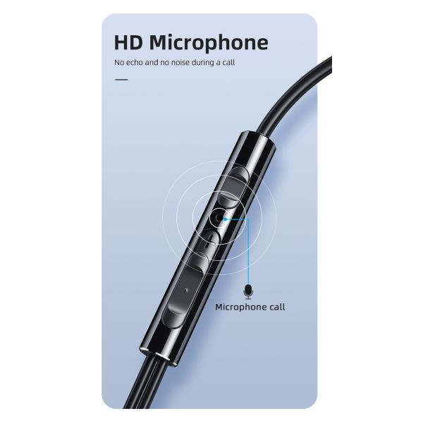 M15 auriculares con diafragma compuesto con cable 3.5mm PVC Mini auriculares