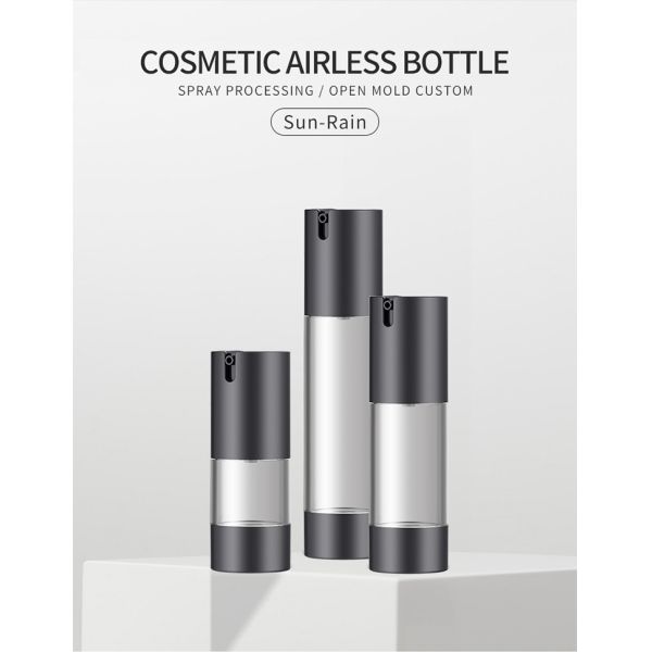 Plastic 1 Oz Airless Pump Bottle Personal Care Essence Cream Bottle