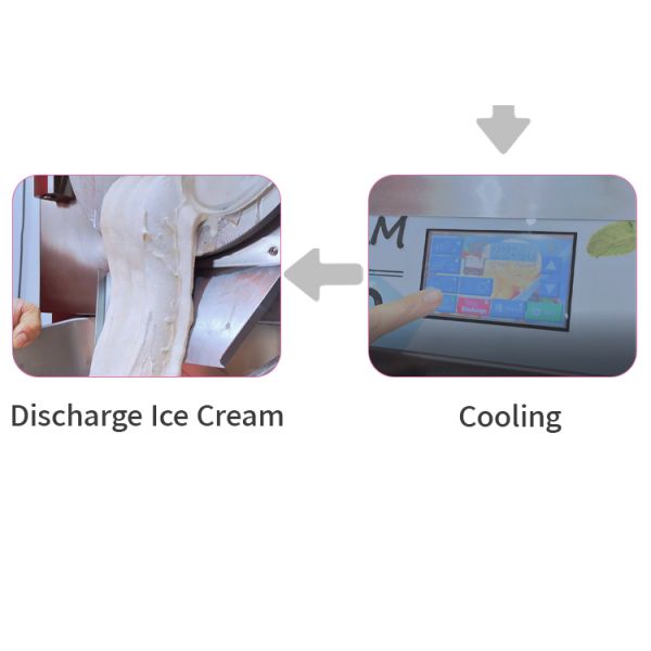 Commercial Batch Frozen Vertical Ice Cream Machine Frozen Catering Event Ice Cream Machine for Sale Brazilian Acai Freezer