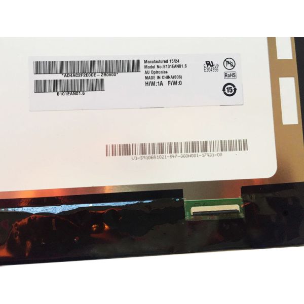 AUO 10.1inch 1280x800 Resolution LVDS PC LCD Module with 16.7M Color and 400cd/m² Brightness
