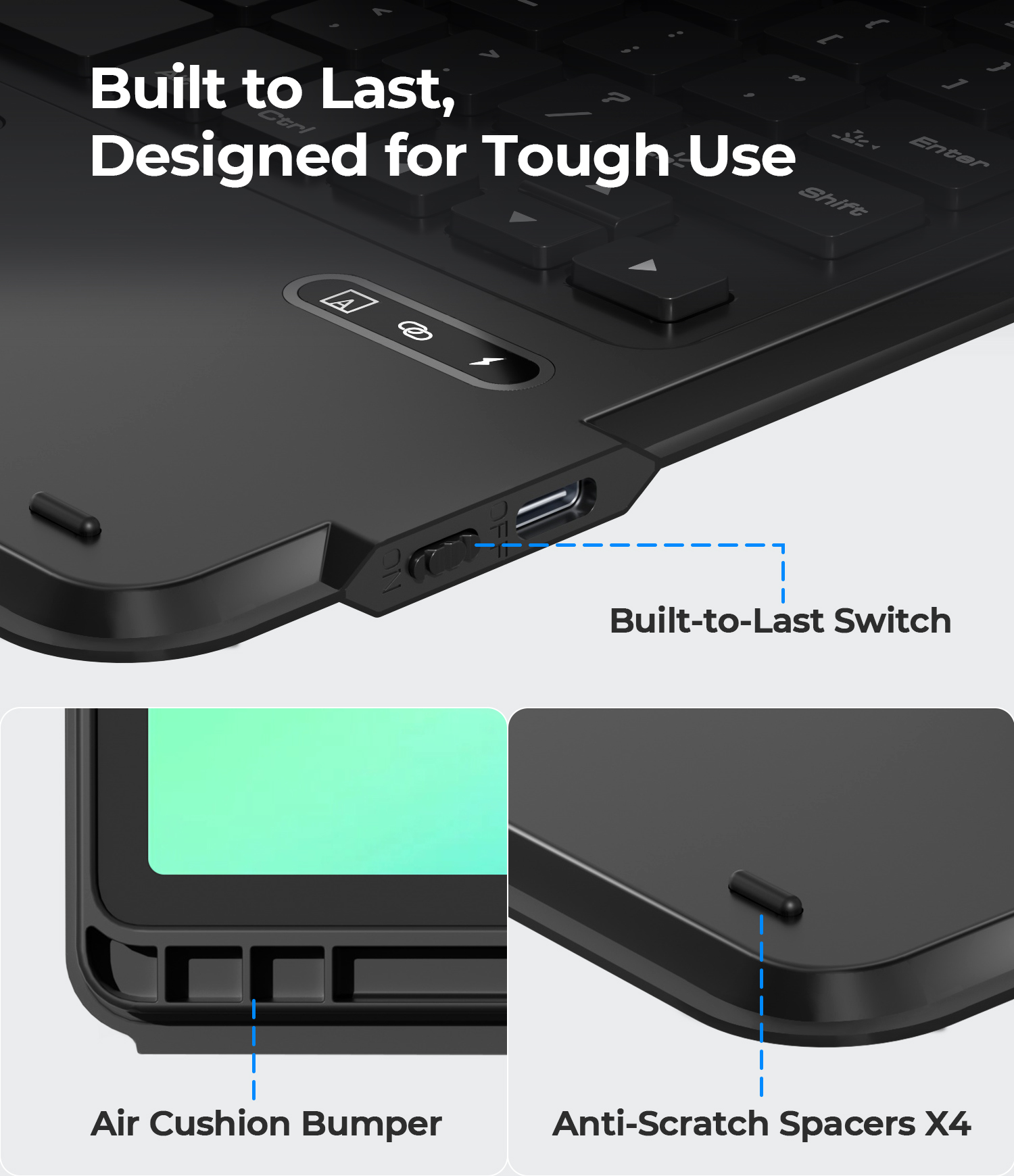 Keyboard Case for Samsung Tab A9+/A11+ 11