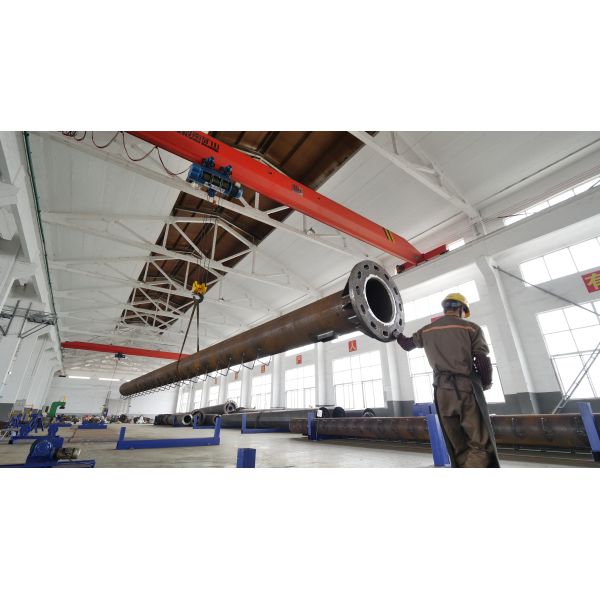 Q355 Q235B Steel Utility Pole Galvanized Metal Electric