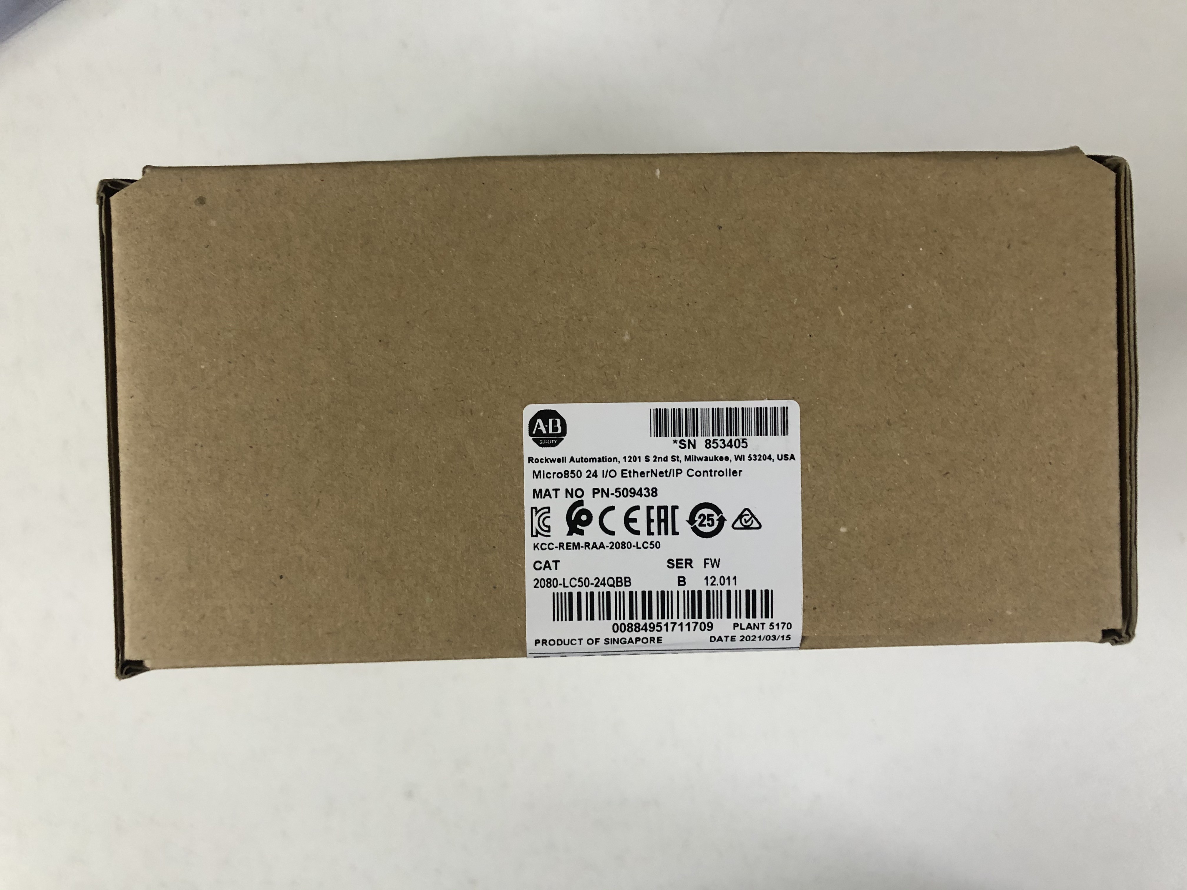 Регулятор логики 2080-LC50-24QBB Micro850 Programmable