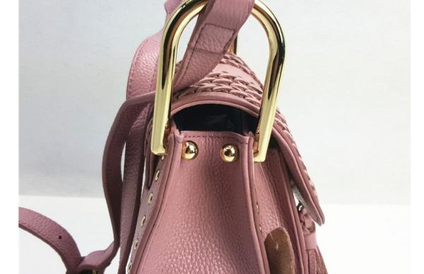 Female head layer of leather 2016 new European and American fashion rivet fringed shoulder bag Messenger packet