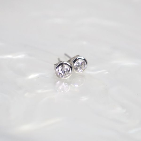 Wholesale 14K Gold Luxury Diamond Stud Earrings 1 Carat DEF Lab Grown Perfect Gift for Wedding