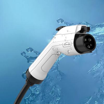 3 Phase 32Amp EV Charger Gun 22kW TPU EV Charging Extension Cable