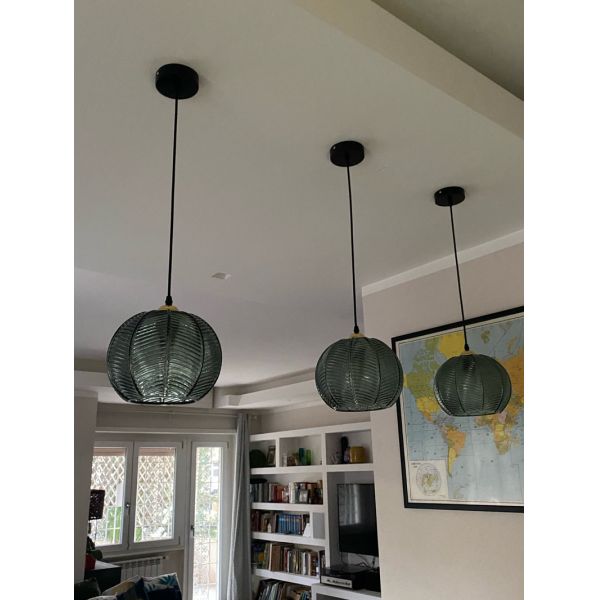 Luxury Bedroom Lamp Decor Luminaire Nordic Modern Leaf Glass Pendant Light(WH-GP-172)