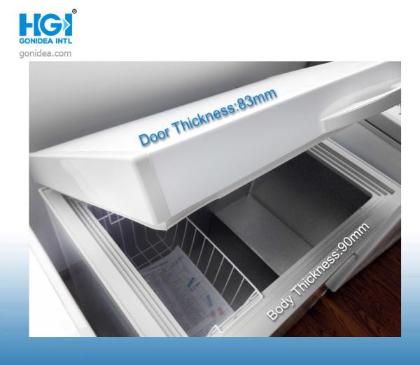 Energia comercial 1161*660*850mm eficiente do Ft do Cu da mais baixa temperatura 8,8 do congelador