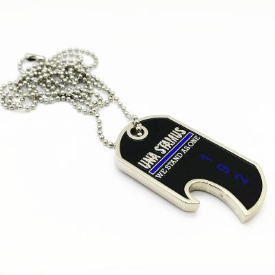 China Supplier Wholesale OEM Steel Military Custom Logo Dog Tags