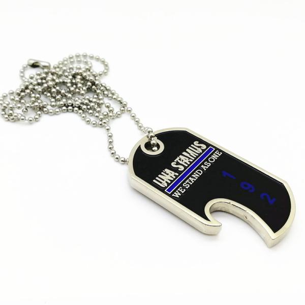 China Supplier Wholesale OEM Steel Military Custom Logo Dog Tags