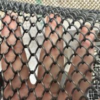 Graphite black  Aluminium Chain Link Wire Mesh coil Curtain ceiling  for Hotel or restaurant interior  architectural decoration