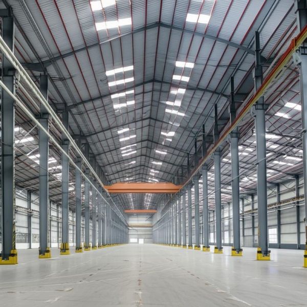 SA 2.5 Shot Blasting Level Steel Structure Warehouse Light Style Industrial Design Style Durable and Storage Solution