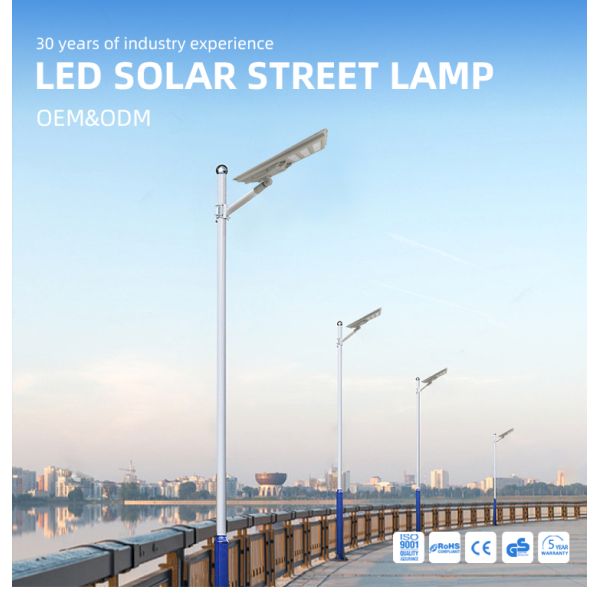 IP66 Waterproof Aluminum 300w 400w 500w Solar Led Street Lamp for Lighting Solutions