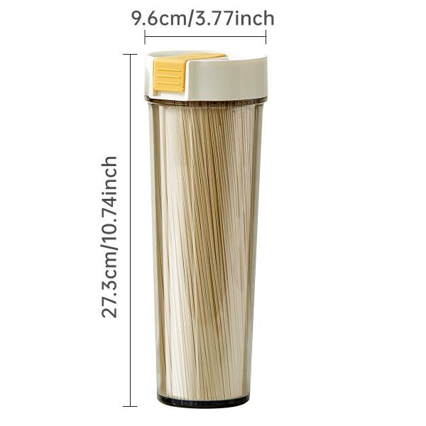 1000ML Large Kitchen Spaghetti Pasta Noodle Nuts Flour Cereals Storage Containers