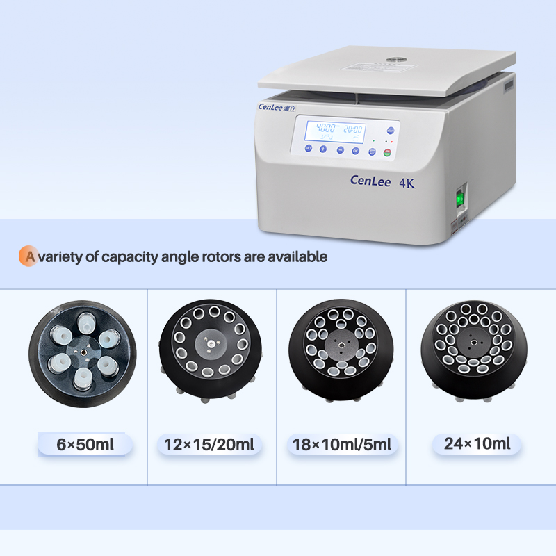 CenLee4K Multifunctional Medical Laboratory Centrifuge Brushless Motor Stainless Steel 300ml Capacity for Blood Plasma Serum