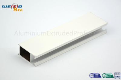 AA6063 T5 Extruded Aluminium Profile Windows Frame White Color Punching Coating