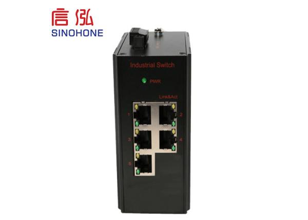 Mini 10/100 Mbps Fiber Optic Network Switch 5- Port Industrial POE Ethernet Switches