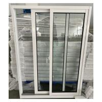 Fenêtre coulissante en aluminium à double vitrage cadre blanc