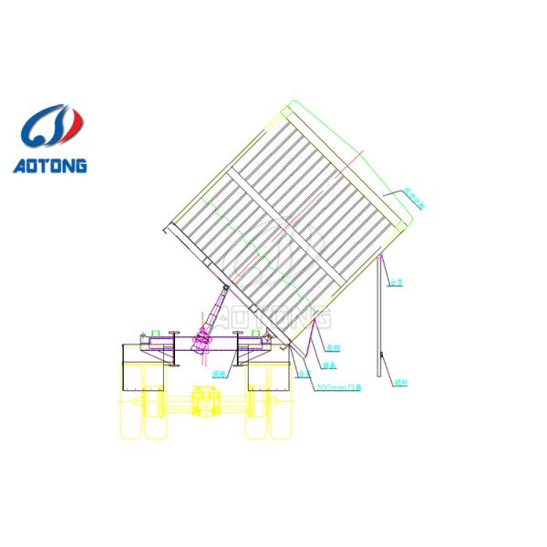12000х2500х1500мм стальной суперссылки боковой наклонитель нагрузочный прицеп 60 тонн тандемный грузовик продажи