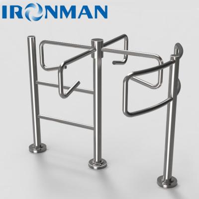 Acier inoxydable d'oscillation de porte piétonnière manuelle de tourniquet avec l'approbation de la CE