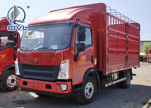 Sinotruk 3-5 Tons HOWO Light Duty Commercial Trucks 6 Tires Van Cargo Truck 3-6ton load capacity