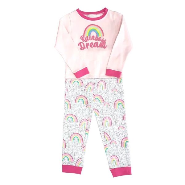Plus Size Breathable Crew Neck Fashion Kids Sleepwear Cotton Children Pajama Winter Season