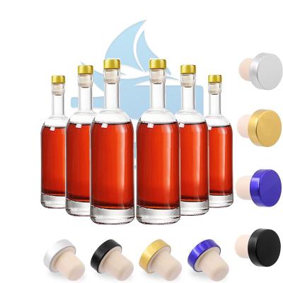500 ml/750 ml/1500 ml Borosilicato Límpido Bottle de Whiskey Liquor Vodka Bottle de Vidro Tipo Quadrado