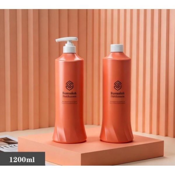 Customized Plastic Luxury Shampoo Bottles 1200ml PE Bottle
