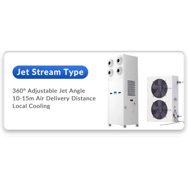 5HP 7HP 10HP 12HP 15HP Jet Stream Type Evaporative Cooling Energy-Saving Air Conditioner Industrial Standing Air Condition