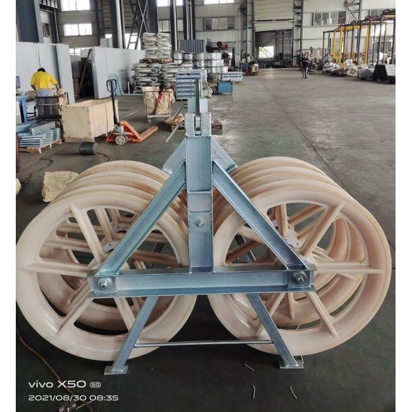 822mm Tandem Pulley Stringing Blocks For Overhead Line Transmission