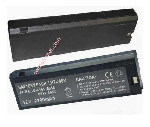 LC-S122AU 6543A 12V 2300mAh Medical Batteries for Nihon Kohden ECG-6951 ECG-6511