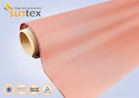 Ignifuge rouge enduit de la barrière 0.21mm du feu de tissu de tissu de conduit d'unité centrale de tissu à hautes températures