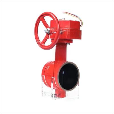 Industrial Pipeline Used Grooved End Butterfly Valve Quick Connection