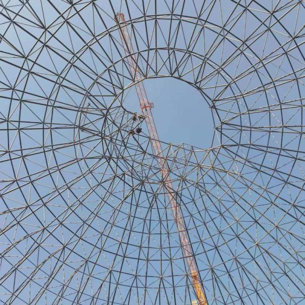 Q345 S355JR / Q235 S235JR 鋼鉄スペース フレーム構造プレハブ設計