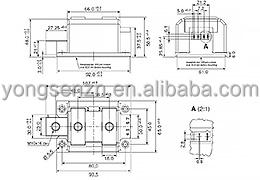 Genuine Stock High Power NOVA MCMA700PD1600CB  1600V 700A SCR Module for Danfoss VFD