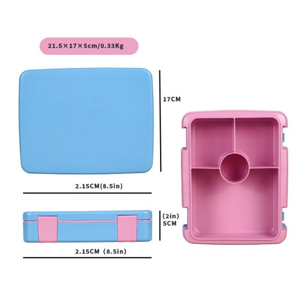 4-Compartment Food Storage Container Reusable And Long-lasting