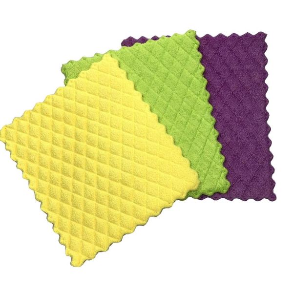 Absorbent Cleaning Microfibre Bathroom Polishing Cloths Polishing Pads For Kitchen Dish