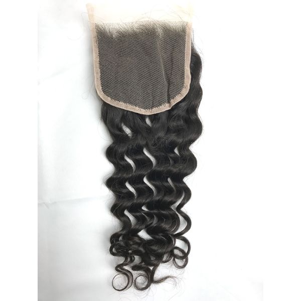 SGS 100% Brazilian Virgin Hair Remy Human Deep Wave Hair Bundles With Closure