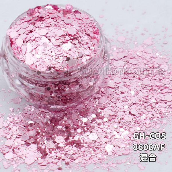 Party Makeup Iridescent Face Glitter Hexagon Titanium Ceramic Loose Cosmetic Glitter